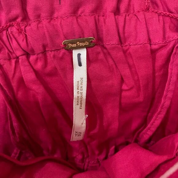 Free People Tube top size XS adjustable straps, side ties, ruched, cotton - Picture 3 of 7